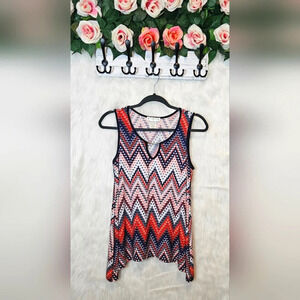 Agenda Petite Chevron Multicolor Keyhole Tank
